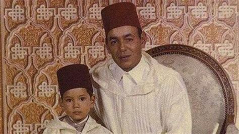 الملك محمد السادس و هو صغير